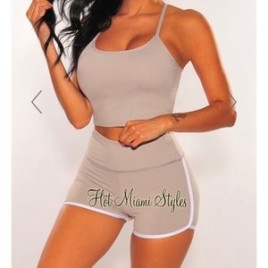 Scrunch Butt, Padded Two Piece Set